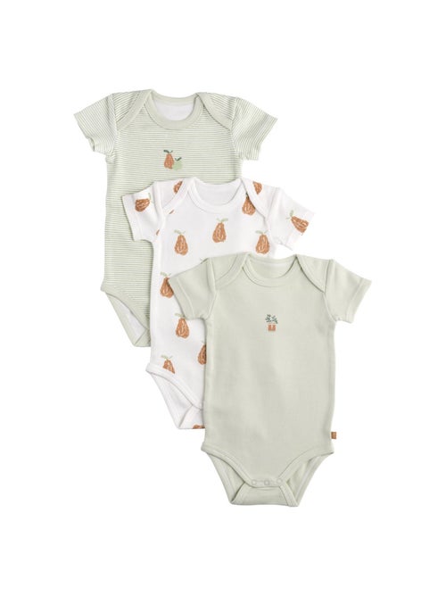 Body per neonati in cotone a maniche corte, confezione da 3 - sauthon - Kiabi Body per neonati in cotone a maniche corte, confezione da 3 - sauthon - Kiabi