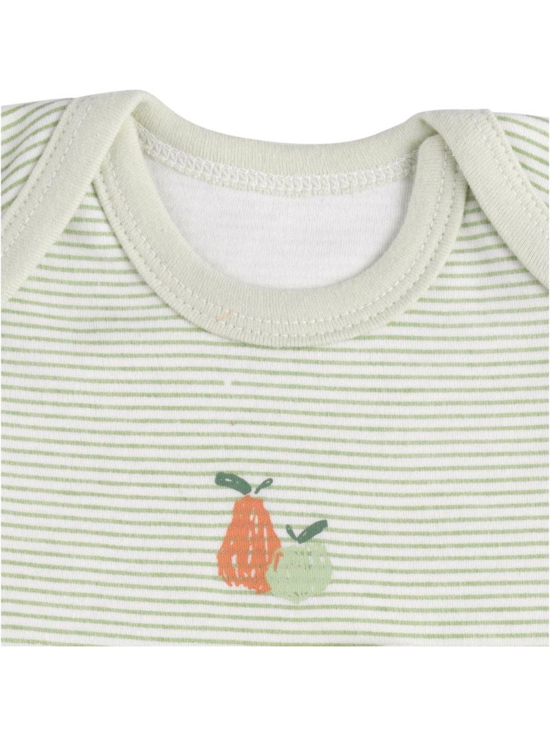 Body per neonati in cotone a maniche corte, confezione da 3 - sauthon Bianco Verde - Kiabi