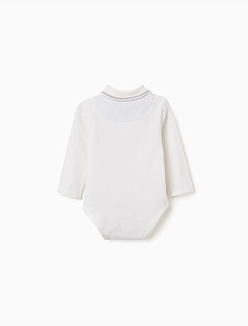 Body-polo a manica lunga con righe