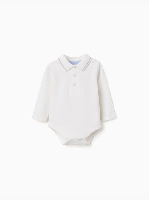 Body-polo a manica lunga con righe - Kiabi