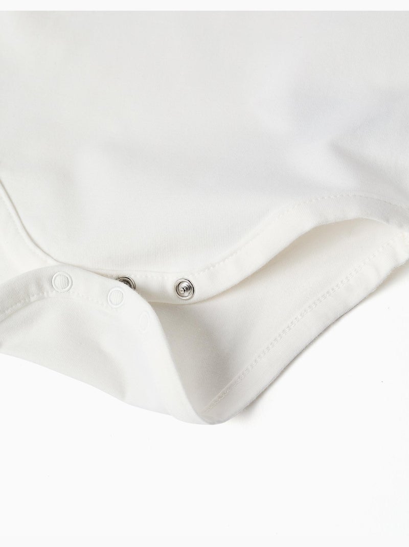 Body-polo a manica lunga con righe Bianco - Kiabi