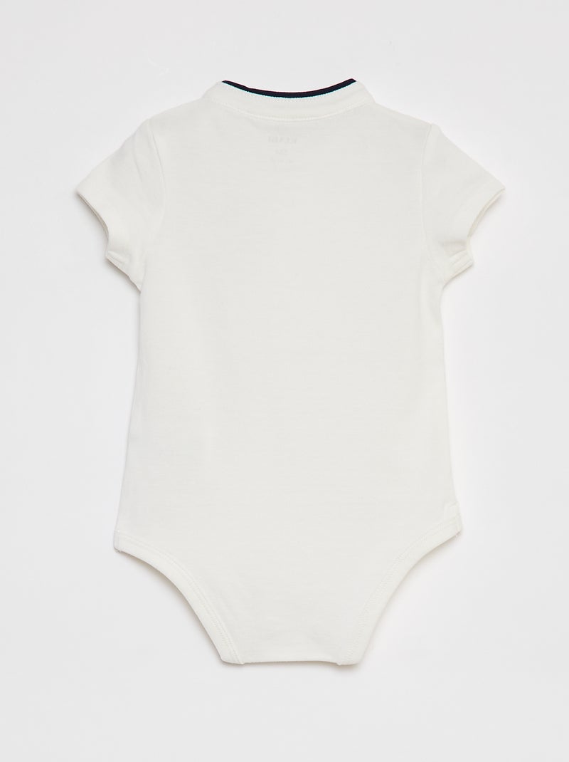 Body polo a maniche corte BIANCO - Kiabi