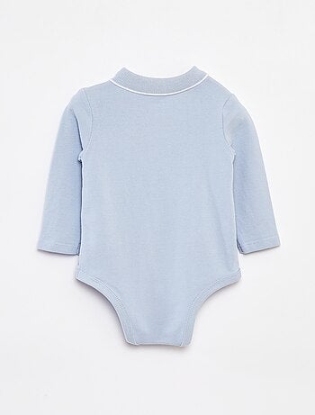 Body polo a maniche lunghe