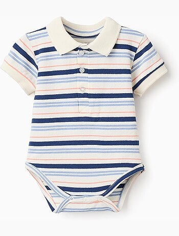 Body polo a righe