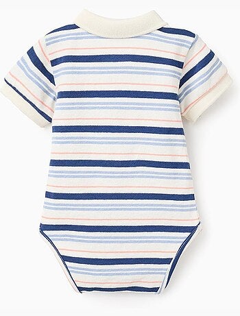 Body polo a righe