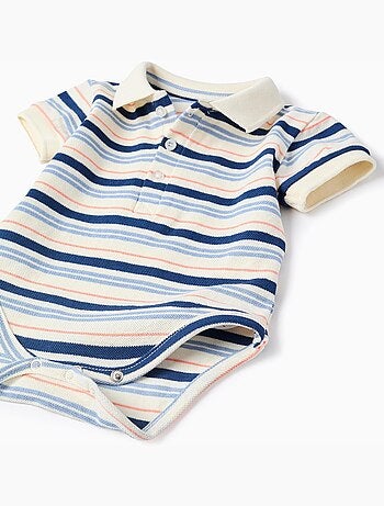 Body polo a righe