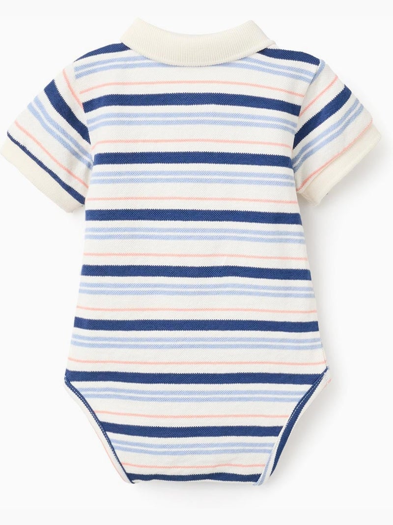 Body polo a righe Bianco - Kiabi