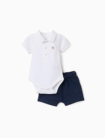 Body polo con stampa Mickey + pantaloncini