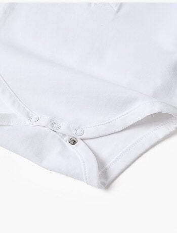 Body polo in cotone a manica corta