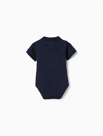 Body polo in cotone a manica corta