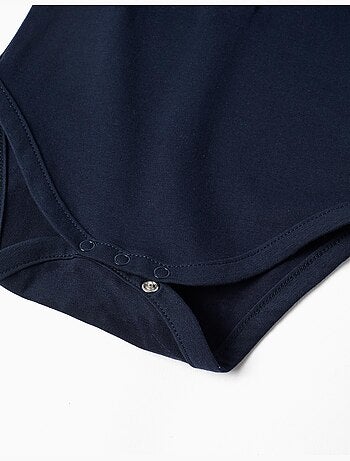 Body polo in cotone a manica corta