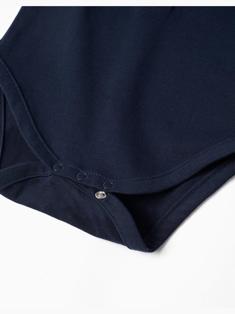 Body polo in cotone a manica corta Blu scuro - Kiabi