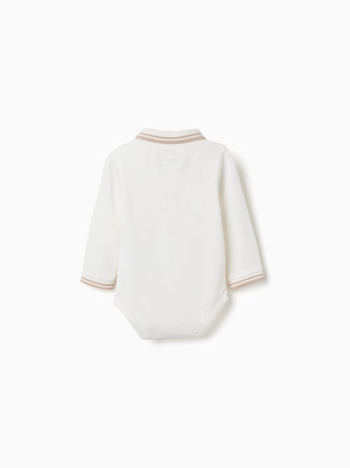 Body-polo in cotone a manica lunga a righe - Kiabi Body-polo in cotone a manica lunga a righe - Kiabi