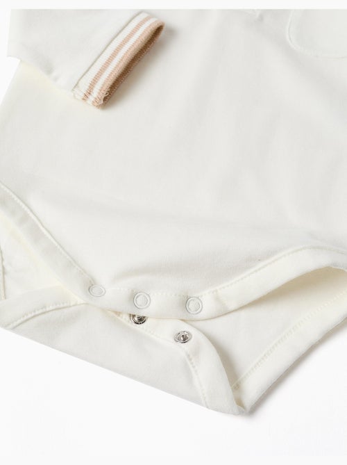 Body-polo in cotone a manica lunga a righe - Kiabi Body-polo in cotone a manica lunga a righe - Kiabi