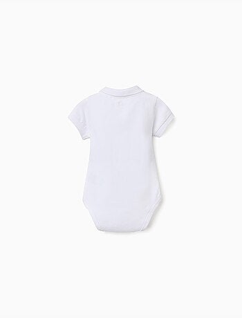 Body polo in cotone a righe