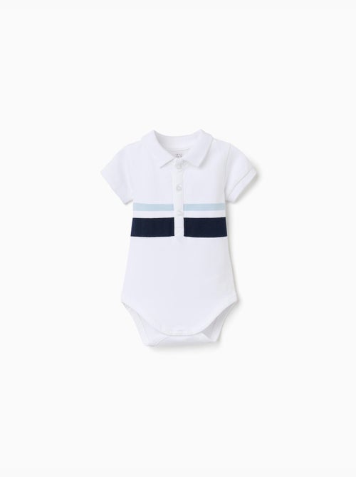 Body polo in cotone a righe - Kiabi