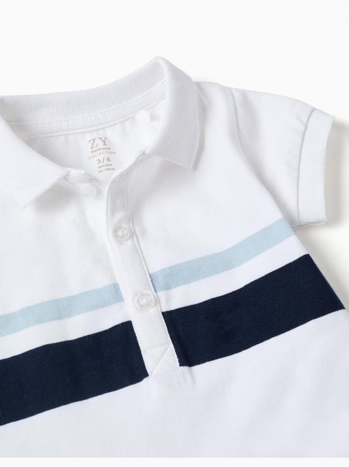 Body polo in cotone a righe - Kiabi