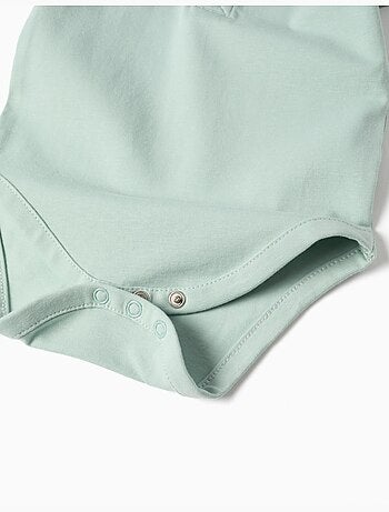 Body polo in cotone a righe