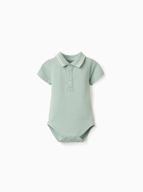 Body polo in cotone a righe - Kiabi
