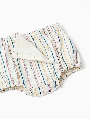 Body polo + pantaloncini a righe B&S