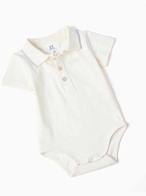 Body polo + pantaloncini a righe B&S - Kiabi