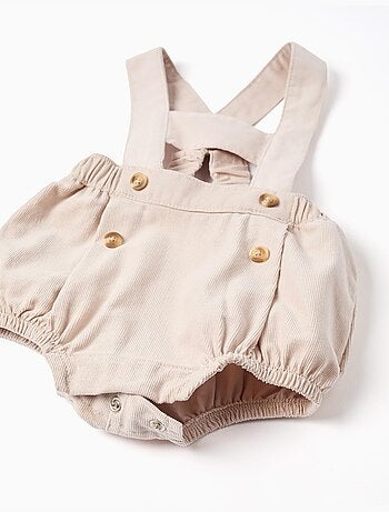 Body polo + pantaloncini in velluto a coste