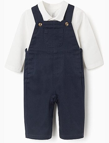 Body + salopette in twill