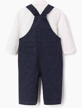 Body + salopette in twill