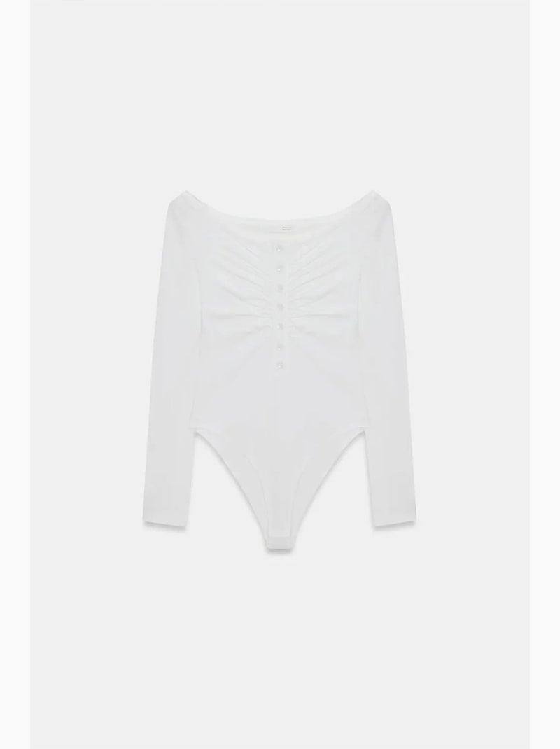 Body scollo barca aderente dilvin Avorio - Kiabi