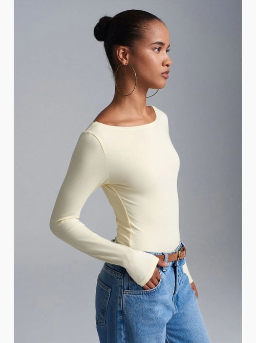 Body scollo barca aderente dilvin - Kiabi Body scollo barca aderente dilvin - Kiabi