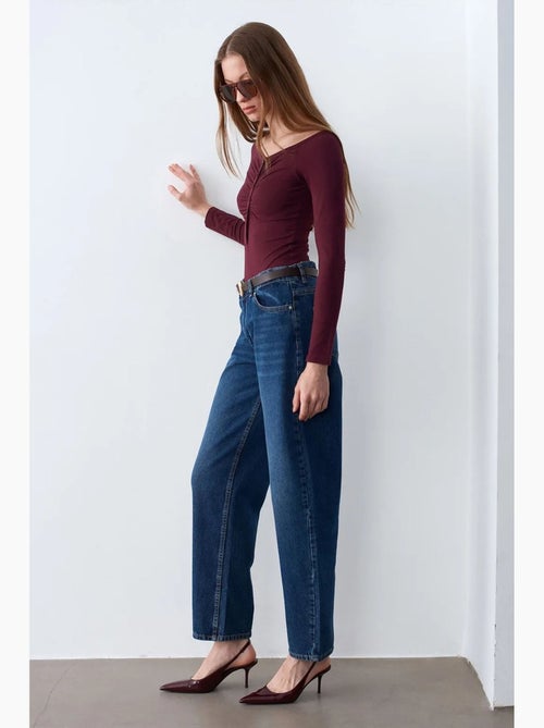Body scollo barca aderente dilvin - Kiabi Body scollo barca aderente dilvin - Kiabi