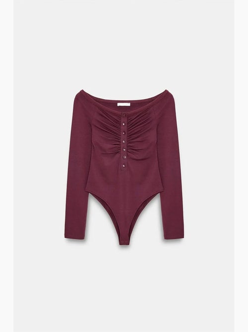 Body scollo barca aderente dilvin - Kiabi Body scollo barca aderente dilvin - Kiabi
