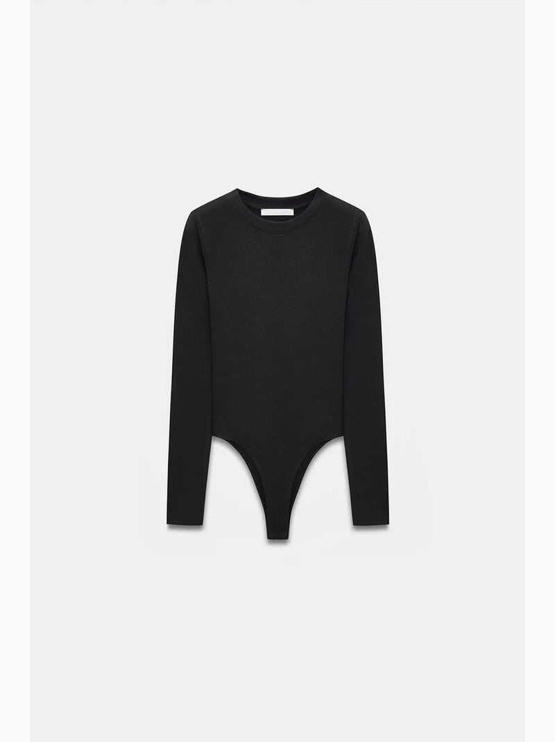 Body scollo tondo aderente in jersey dilvin Nero - Kiabi