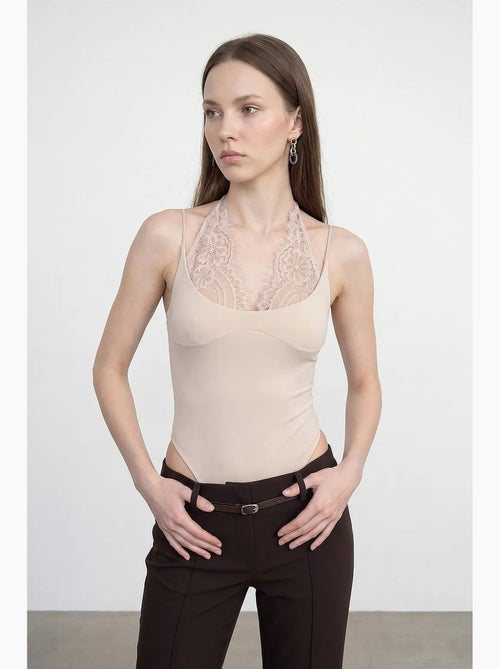 Body senza maniche con cut-out ricamati dilvin - Kiabi
