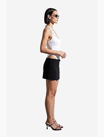 Body senza maniche con cut-out ricamati dilvin