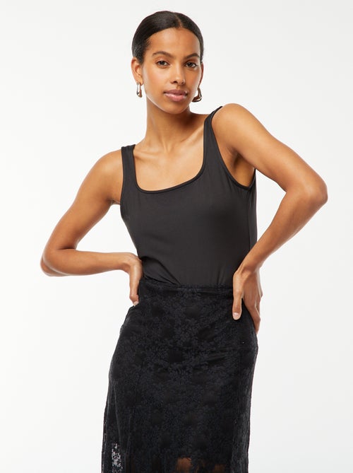 Body senza maniche con scollo quadrato - Kiabi