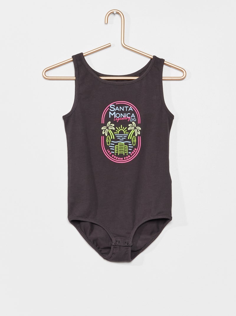 Body senza maniche in jersey NERO - Kiabi