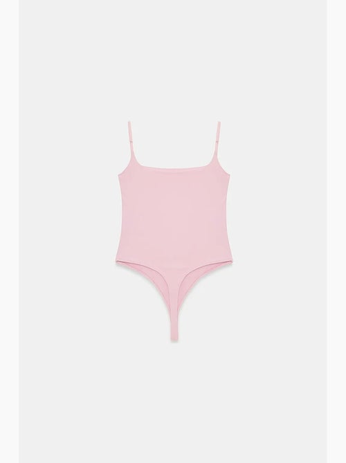 Body senza maniche in nylon con scollo quadrato dilvin - Kiabi