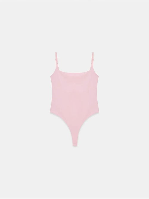 Body senza maniche in nylon con scollo quadrato dilvin - Kiabi