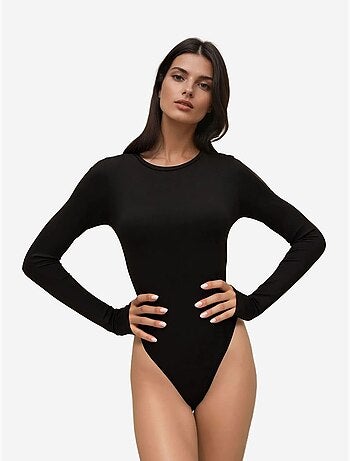 Body slim fit con girocollo hiccup