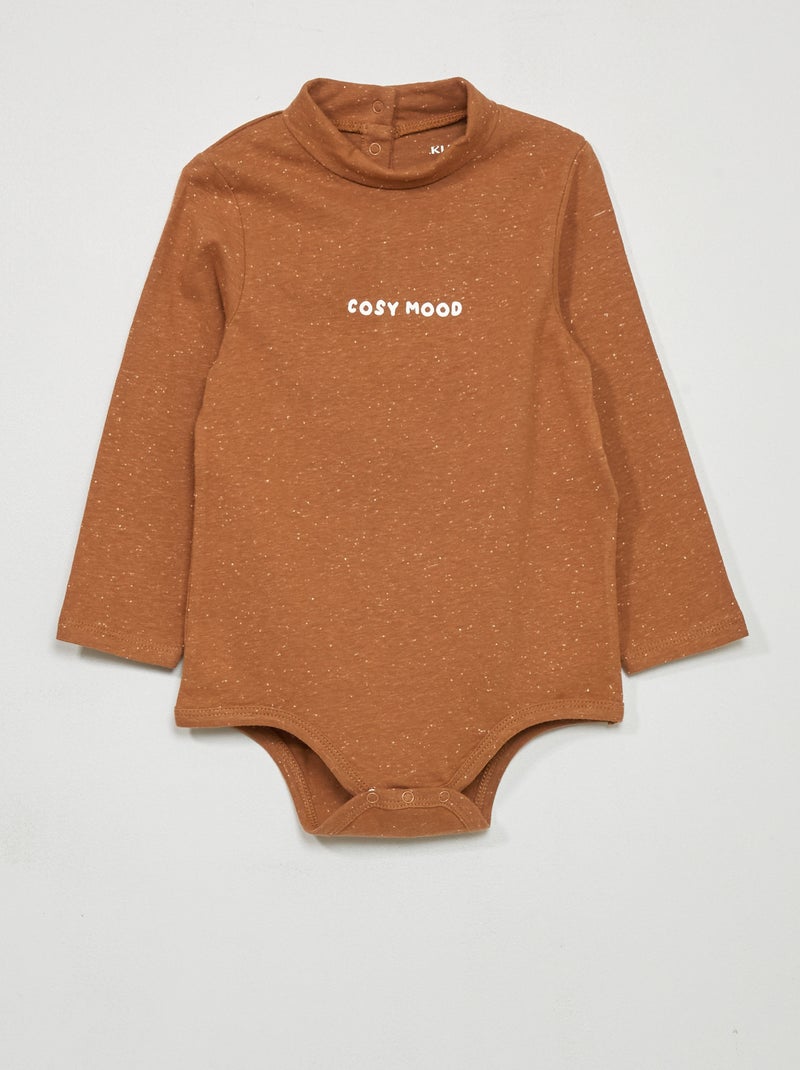 Body sottogiacca in jersey MARRONE - Kiabi