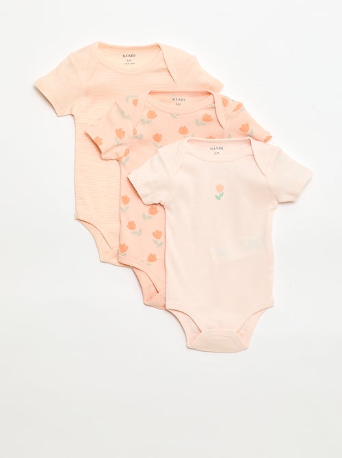 Body stampati in cotone - set da 3 - Kiabi