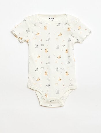 Body stampati in cotone - set da 3