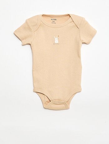 Body stampati in cotone - set da 3