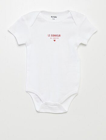 Body stampati in cotone - set da 3