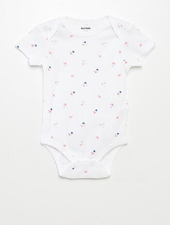 Body stampati in cotone - set da 3