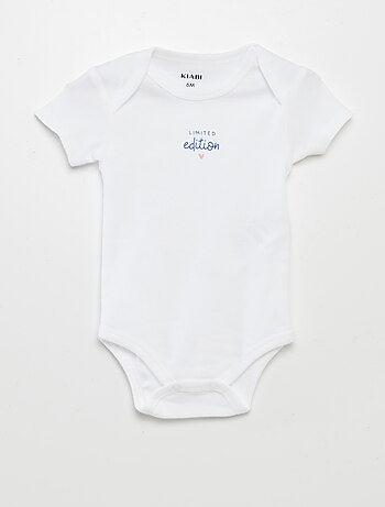Body stampati in cotone - set da 3