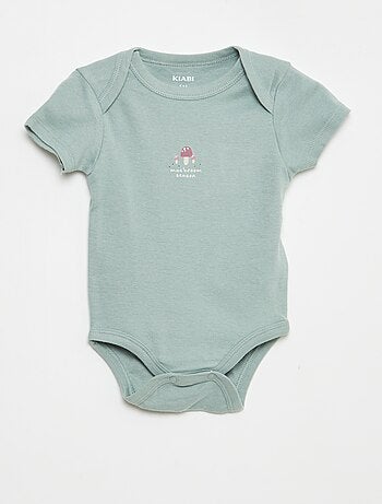 Body stampati in cotone - set da 3