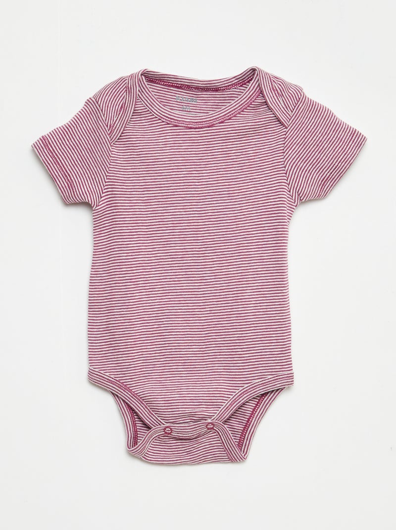 Body stampati in cotone - set da 3 Bianco - Kiabi