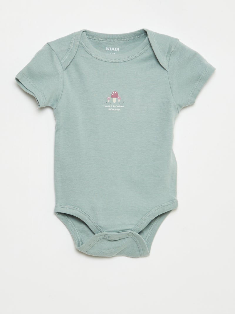 Body stampati in cotone - set da 3 Bianco - Kiabi